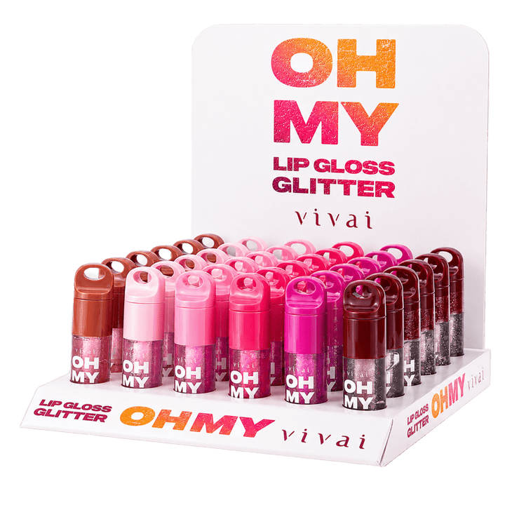 Box c/ 36 Lip Gloss Glitter Oh My Vivai 3358