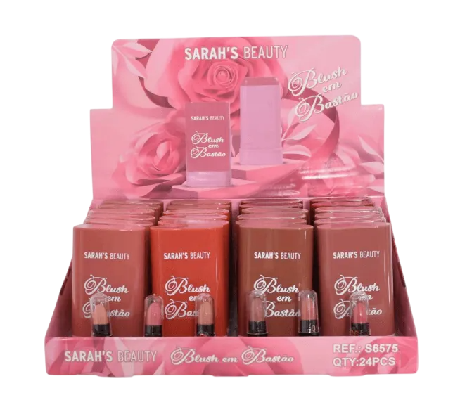 BOX BLUSH EM BASTÃO - SARAH´S BEAUTY